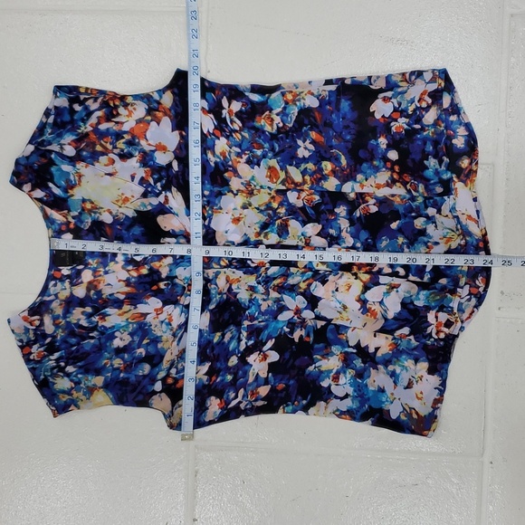 Worthington 3 piece set medium top and pants large soft blazer Iredesa Floral - Picture 16 of 16